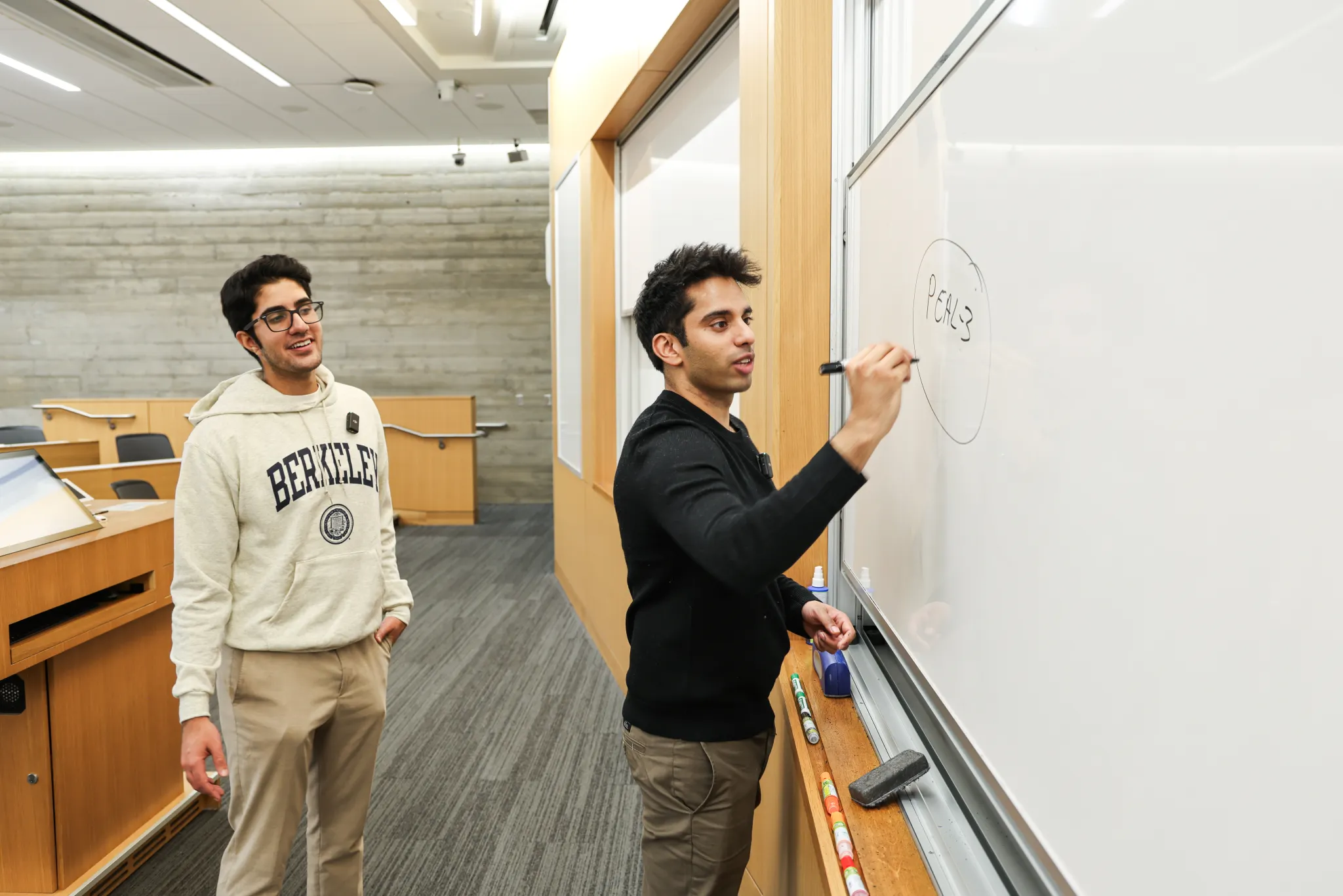 Hassan Akram teaching the STAR-3 competency framework to a UC Berkeley student.